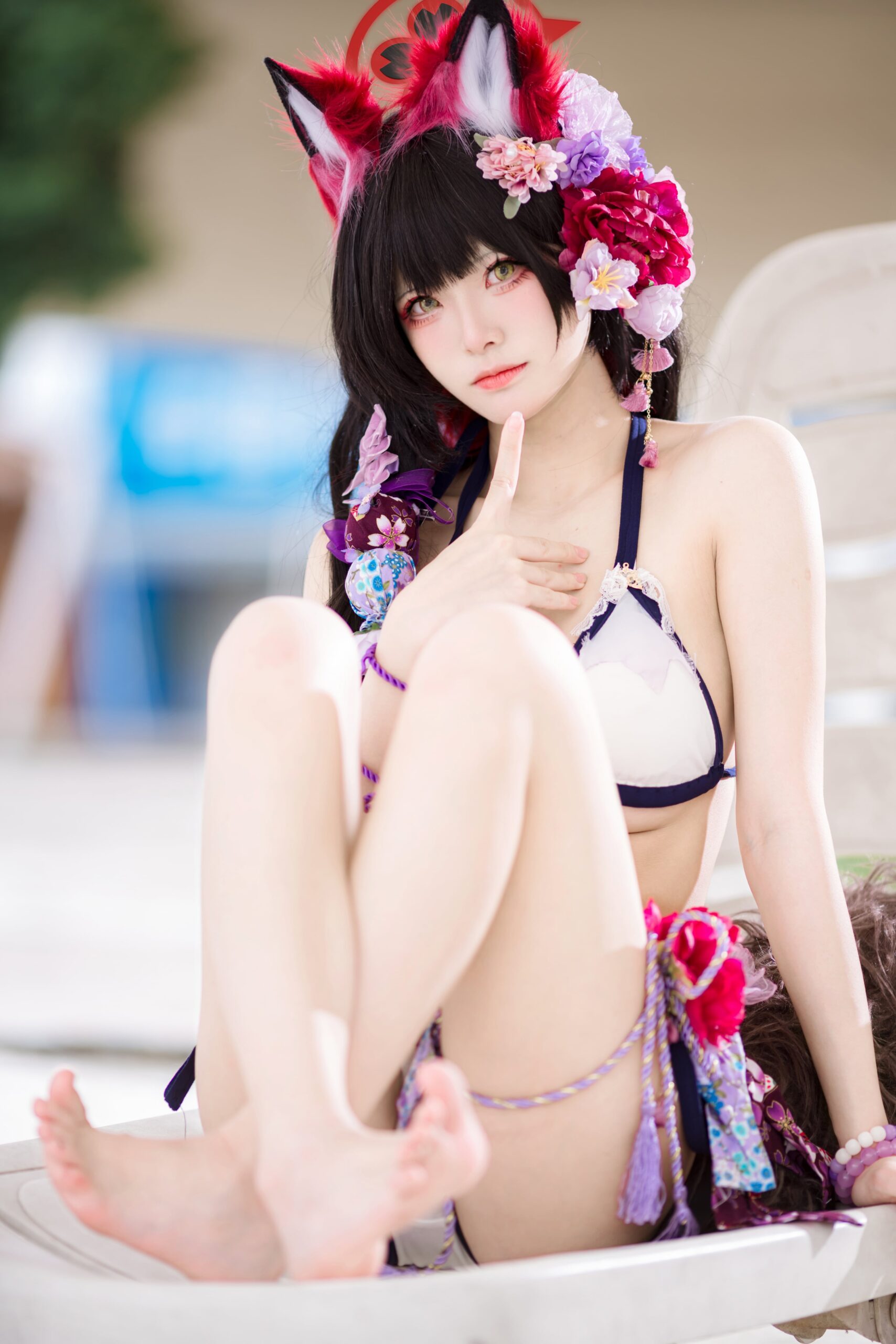 【单套】九柒喵：蔚蓝档案 狐坂若藻 泳装（23张）  第2张