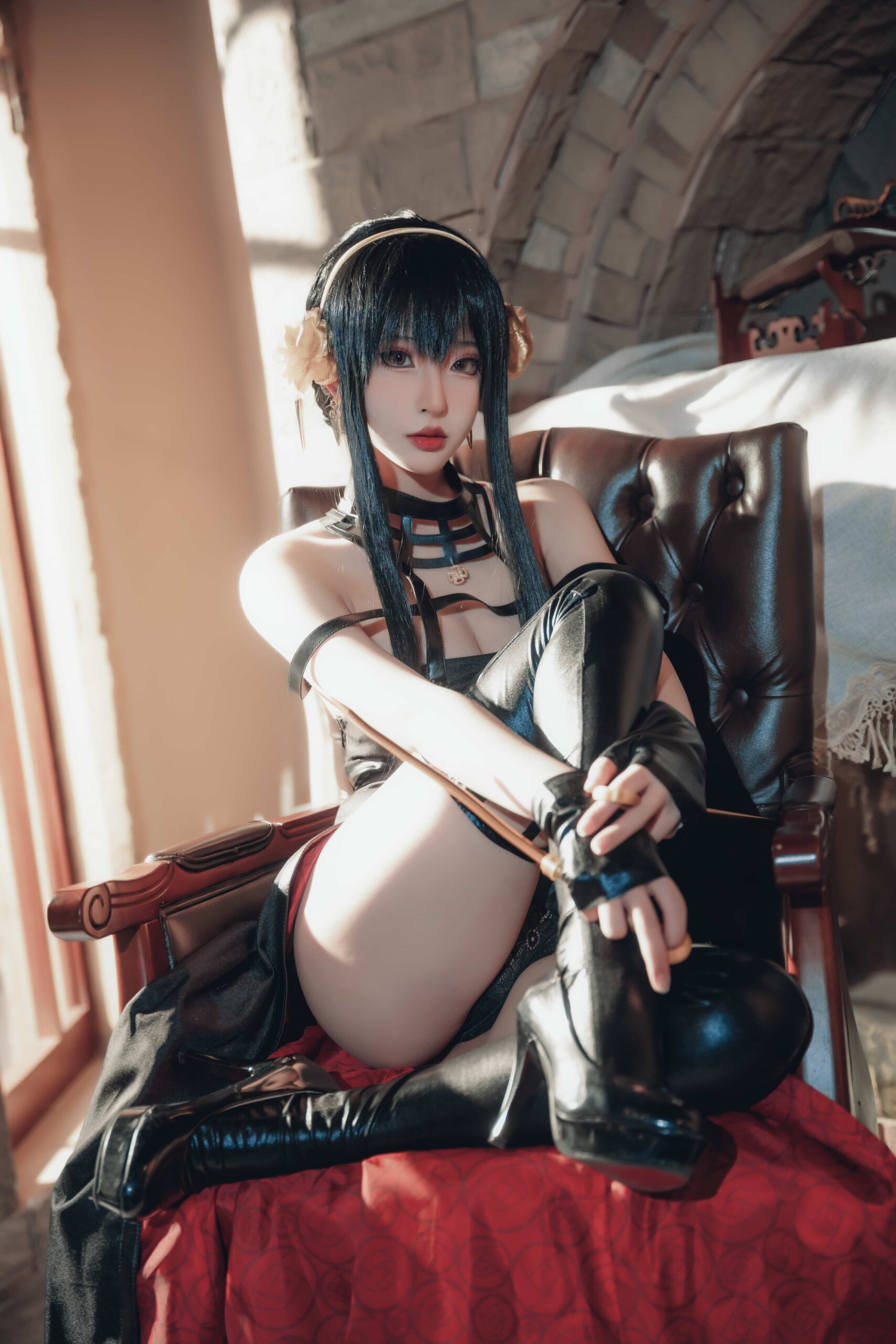 【单套】清水由乃：间谍过家家_约尔战斗服（30张）  第2张