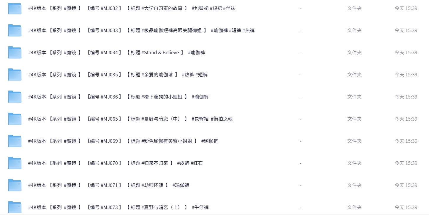 稀缺资源：街拍视频 + 魔镜街拍 【总大小1.4TB】