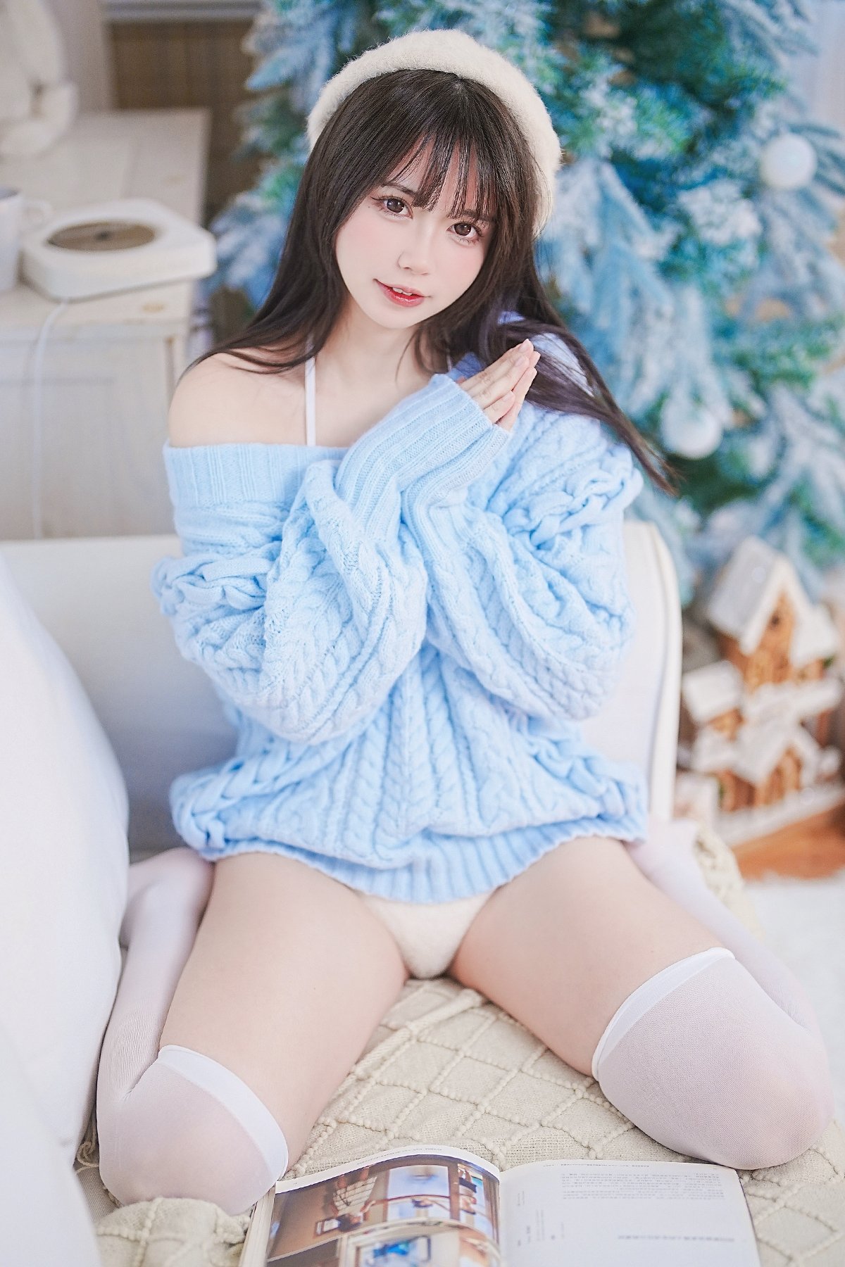 【单套】Tina很妖孽呀：蓝色秋冬毛衣（28张）