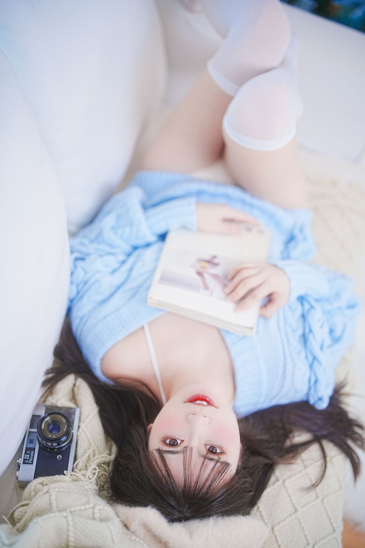 【单套】Tina很妖孽呀：蓝色秋冬毛衣（28张）  第2张