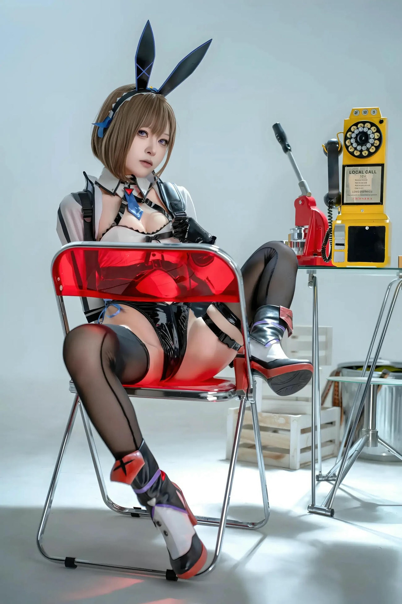 【单套】矢量魚：外賣兔女郎_小葵（28张）  第4张